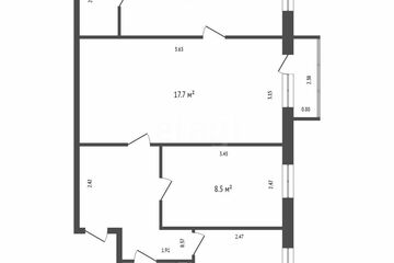3-к квартира, 56,7 м², 5/5 эт.
