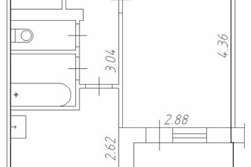 1-к квартира, 28 м², 4/9 эт.